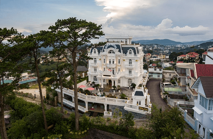 Khách sạn Sepia nhìn từ trên cao (nguồn: sưu tầm)