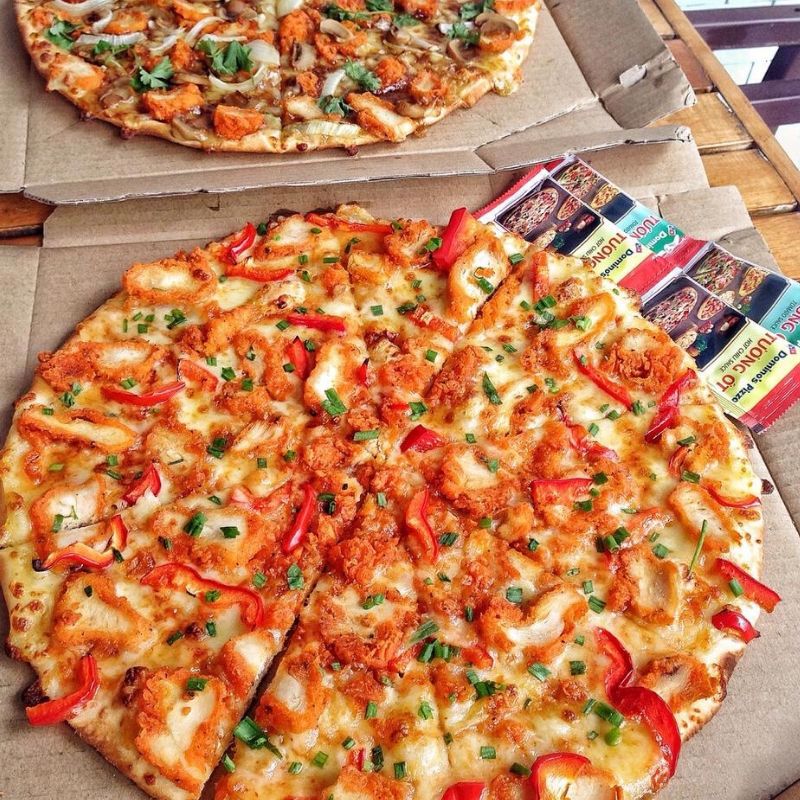“Phần hình ảnh” của Pizza Domino lúc nào cũng kích thích vị giác của thực khách nhỉ”?