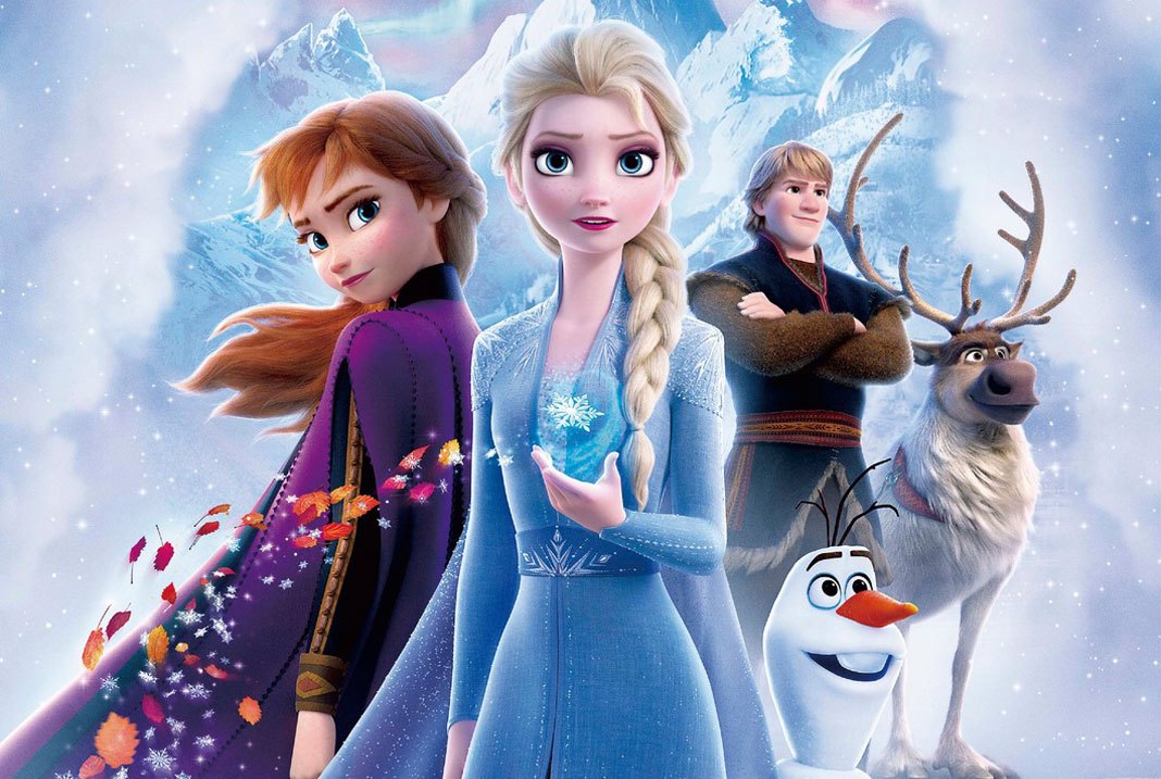 2 nàng công chúa Elsa và Anna và những nhân vật trong phim