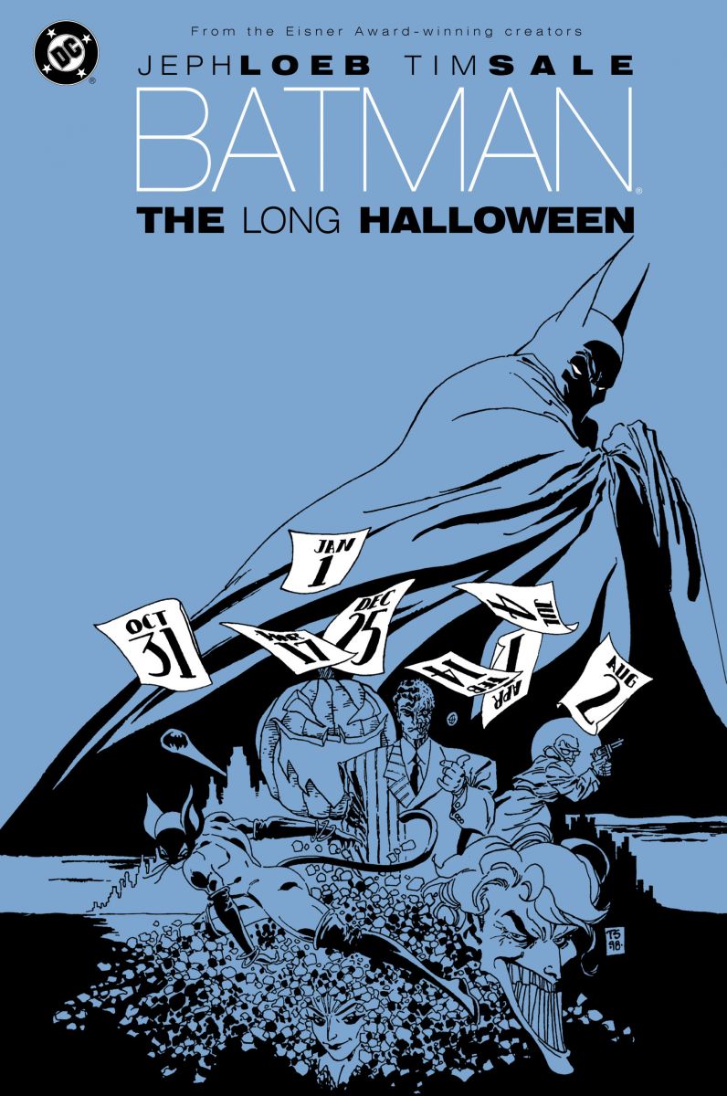 Bìa của đầu truyện The Long Halloween cảm hứng chính của The Batman 2022. 