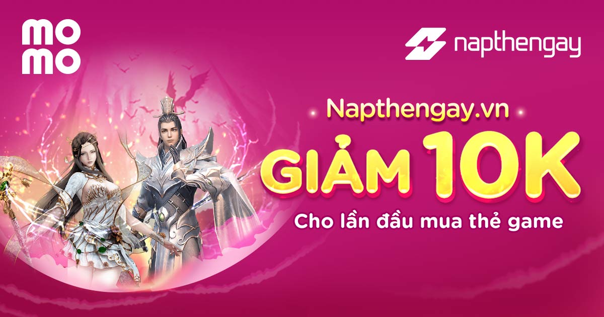 Giảm ngay 10.000đ cho lần đầu mua thẻ game tại Napthengay.vn