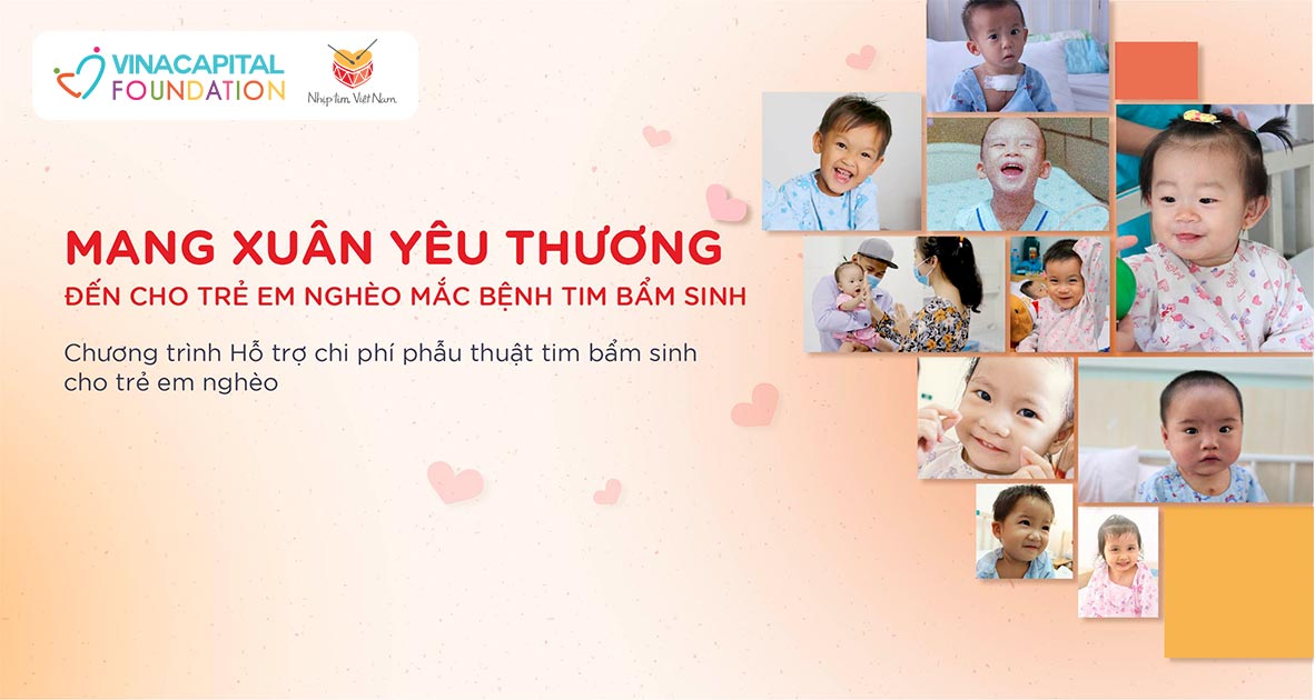 Mang Xuân yêu thương đến với 9 trẻ em nghèo mắc bệnh tim bẩm sinh