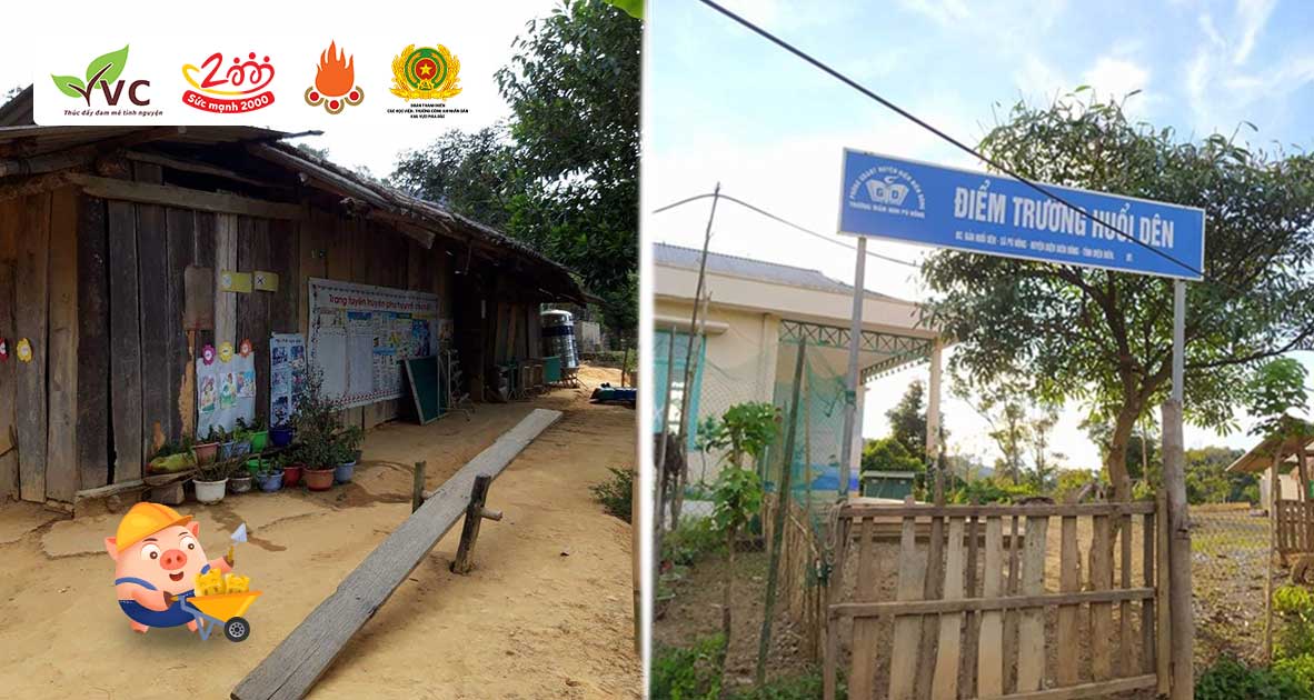 Chung tay cùng Anh Chị Nuôi Dự án Nuôi Em góp Heo vàng xây dựng phòng học mới tặng trẻ mầm non điểm trường Huổi Dên - tỉnh Điện Biên
