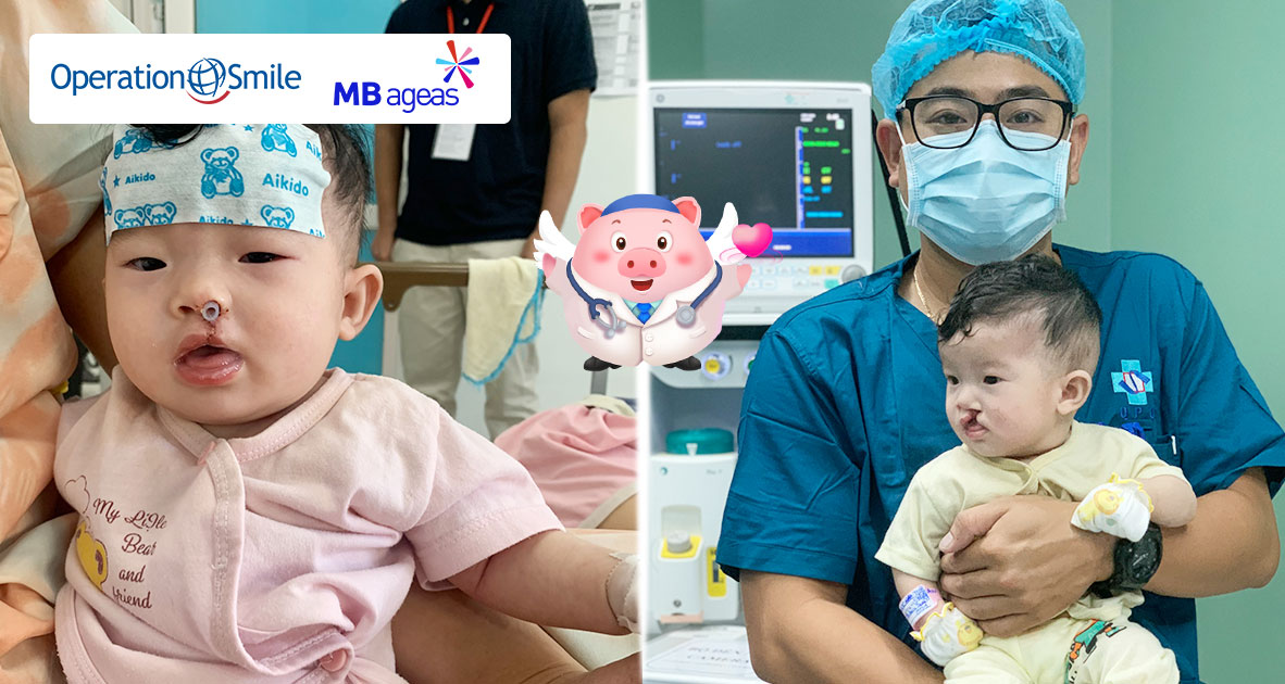 Đồng hành cùng MB Ageas Life góp Heo Vàng tặng 70 ca phẫu thuật cho trẻ em hở môi, hàm ếch