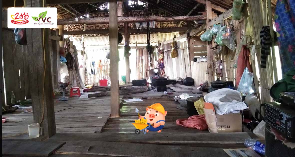 Góp Heo Vàng xây dựng Nhà Hạnh Phúc cho em Phan Thị Thơm mồ côi bố đang sống cùng mẹ