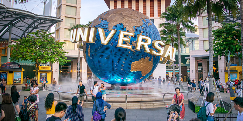 Universal Studios Singapore ở đảo Sentosa - thiên đường của những niềm vui.