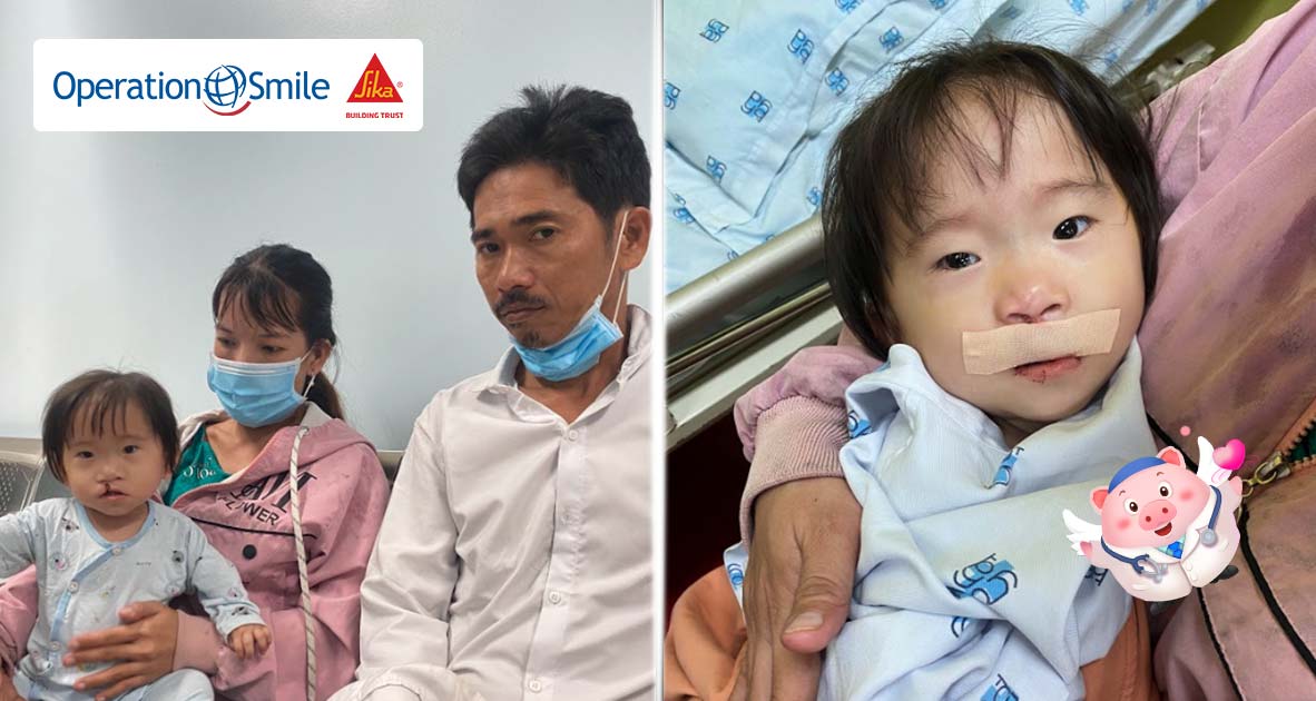 Góp Heo Vàng cùng Sika Việt Nam trao tặng 40 nụ cười đón Tết cho các em bé hở môi, hàm ếch