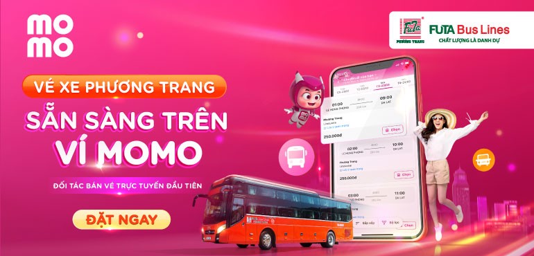 Ví MoMo trở thành đối tác bán vé xe khách trực tuyến đầu tiên của hãng xe Phương Trang