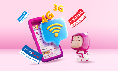 Thẻ quà mua/nạp điện thoại, data 3G/4G