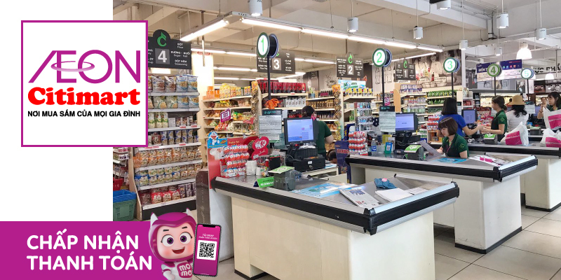 Thanh toán siêu thị Aeon Citimart bằng Ví MoMo
